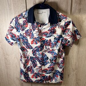 Boy’s Tropical Print Polo Golf Shirt